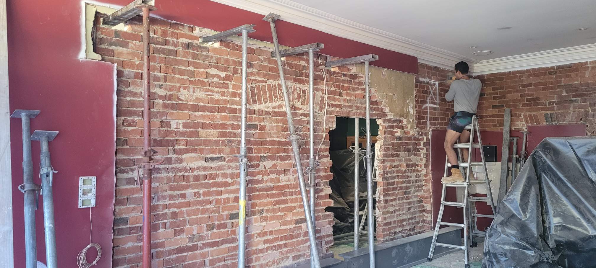 Brick Wall Removal Melbourne – Structural Openings, Wall Cutting & Steel Lintel Installation - Project Image 4
