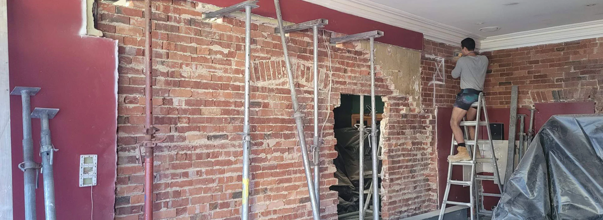 brick wall removal
